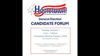 Hometown General Election Candidate Forum 1012024 [upl. by Broder]