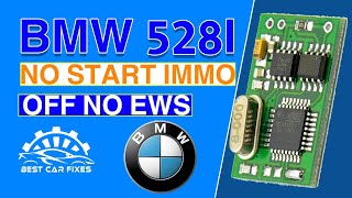 BMW 528i No Start immo off No Ews [upl. by Atirehc751]