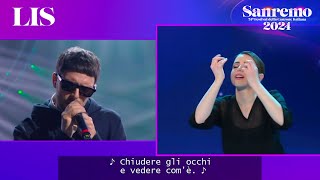 LIS Sanremo 2024  Gazzelle canta Tutto qui [upl. by Thirzi]