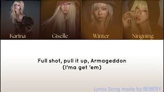 AESPA Armageddon song lyrics [upl. by Teddy]