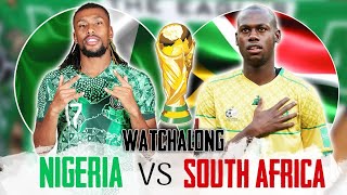 NIGERIA Vs SOUTH AFRICA  LIVE WATCHALONG  WORLD CUP QUALIFIERS [upl. by Ezar]