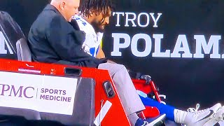 MARSHAWN KNEELAND KNEE INJURY  DALLAS MAVERICKS VS PITTSBURGH STEELERS  NFL  OCTOBER 6 2024 [upl. by Carolina890]