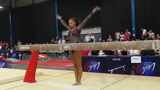 Jade Patisson 1997  finale poutre  Championnat de France 2018 [upl. by Anierdna]