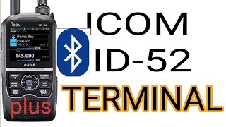 new Bluetooth Terminal Mode ICOM ID52 Plus [upl. by Ahsinek874]