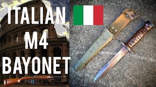 A slice of history Italian 🇮🇹 M4 bayonet with a leather scabbard [upl. by Beaner]