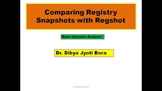 Comparing Registry Snapshots with Regshot [upl. by Draneb686]