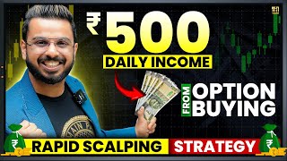 Earn ₹500 Daily Income from Scalping Trading  Nifty Option Buying  Sniper Strategy [upl. by Fisch]