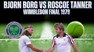 BJORN BORG VS ROSCOE TANNER  1979 MENS WIMBLEDON FINAL [upl. by Oileve513]