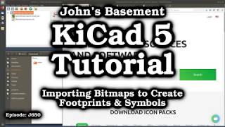 KiCad 5 27 Importing Graphics to Make Footprints amp Symbols [upl. by Ydnar]