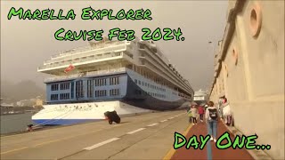 Marella Explorer Cruise Feb 2024  Day One quotwe are on our wayquot [upl. by Acessej]