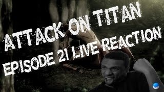 Live Reactions Shingeki no Kyojin Attack on Titan Episode 21 [upl. by Fisuoy]