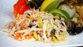 Caribbean Style Coleslaw Recipe [upl. by Lavicrep]