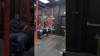 360lbs close grip bench press raw [upl. by Nakeber587]