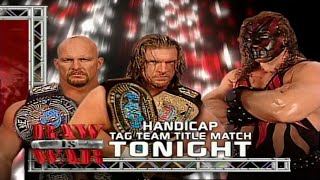 Stone Cold amp HHH Vs Kane WWF Tag Team Championship Match [upl. by Raman632]