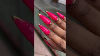 What do you think of this gel x nail set 👀 shorts nailideas [upl. by Pinto265]