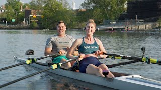 Tackle This 20Minute Rowing Workout With Boston Rowing Scenery [upl. by Kirbee]