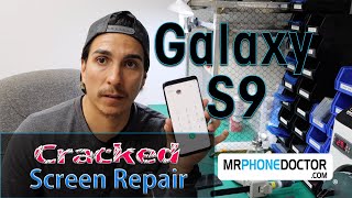 Samsung Galaxy S9 Cracked Front Screen Repair  Without Taking Phone Apart [upl. by Gaidano391]