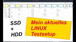 Mein aktuelles LINUX TestSetup  System m2 SSD Daten HDD [upl. by Ad674]