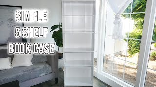 Assembling A Simple 5 Shelf Book Case  DIY How To [upl. by Bachman]