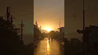 Beautiful 🌞 Sunset sunset sun youtube rain beautiful nature music [upl. by Salis]