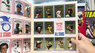 1980s Topps Baseball and Football Sticker Books [upl. by Azpurua]