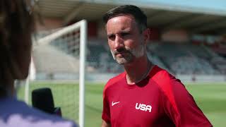 US Olympic Mens Soccer Team head coach MARKO MITROVIĆ speaks ahead of match vs New Zealand [upl. by Sane]