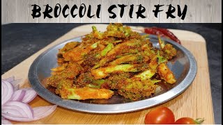 BROCCOLI STIR FRY  BROCCOLI FRY  SIMPLE BROCCOLI FRY RECIPE [upl. by Suinuj379]