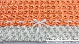 HOW to CROCHET BROOMSTICK LACE BLANKET  DIY Tutorial for Afghan Throw with Solomons Knot [upl. by Guss494]