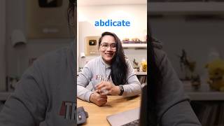 What happens when you ABDICATE WordoftheDay teamlyqa learnwithlyqa vocabulary [upl. by Carolynne]