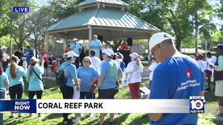 Advocates of kidney patients walk at Coral Reef Park [upl. by Uuge]