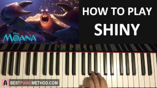 HOW TO PLAY  Moana  Shiny  Jermaine Clement Tamatoa Piano Tutorial Lesson [upl. by Eyr]