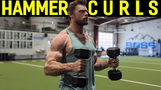 How To Perform HAMMER CURLS  Biceps Exercise Tutorial [upl. by Nivan28]