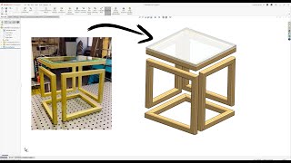 Solidworks Eğitim Videoları  Uygulamalı SOLIDWORKS Eğitimi 6  Sehpa Çizimi [upl. by Yarahs]