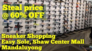 Sneaker Shopping  Easy Sole Shaw Center Mall Mandaluyong [upl. by Lesh]