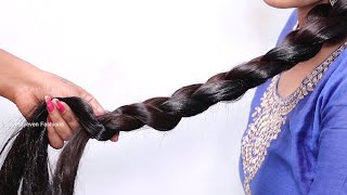 Super Cute Long hairstyle For Party  Hairstyle For All Cccasion  Very Easy Hairstyle Using Trick [upl. by Elery]