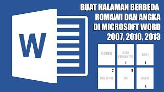 Cara Membuat Halaman Berbeda Romawi Dan Angka Di Microsoft Word [upl. by Rafter]