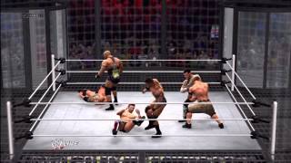 Ryback vs Bryan vs Punk vs Cena vs Rock vs Orton WWE 13 Chamber [upl. by Shellie]