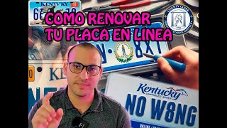 COMO RENOVAR LA PLACA DE TU CARRO EN LINEA PASO A PASO Y MUY FACIL 😀🚙😀😉 [upl. by Nairoc923]