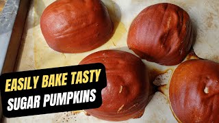 PUMPKIN  How to Bake a Pie Pumpkin  MICROWAVE Pumpkin [upl. by Serge]