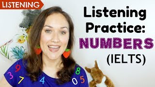 English Numbers Listening Practice  IELTS  Call Center Listening B1B2 [upl. by Rame]