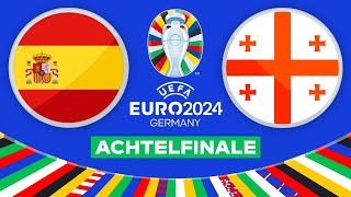 EURO 2024 Achtelfinale · Spanien – Georgien  Fussball EM Highlights EA FC  PS5  4K  UHD 40 [upl. by Myriam]