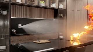 Plumis Automist  Fire Suppression System  Interior Animation  VFX [upl. by Had]