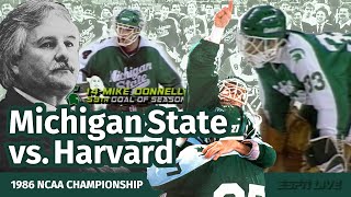 Michigan State Hockey  1986 NCAA Final ESPN [upl. by Ahsirkal]