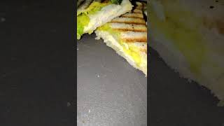 coronation chicken and lettuce toastie 🥬🍗 food homemade toastie [upl. by Akkeber]