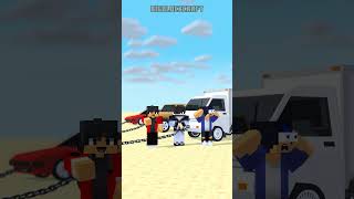 Who is stronger Vehicle Pulling Challenge feat Aphmau minecraftshorts [upl. by Htiduj]