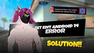 Easiest solution to set edit android 14 problem ⚙️✅ [upl. by Adeehsar]