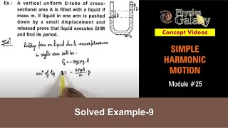 Class 11 Physics  Simple Harmonic Motion 25 Solved Example9 on Simple Harmonic MotionJEE amp NEET [upl. by Masuh]