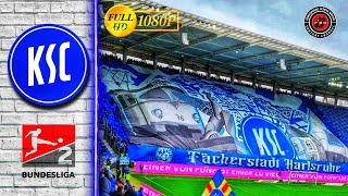 🔵⚪ KSC Fans Show Huge Choreography in BBBank Wildpark • Karlsruher SC vs Eintracht Braunschweig 11 [upl. by Riegel]