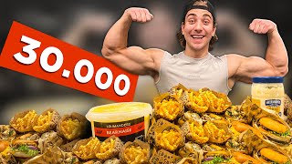 30000 CALORIE CHALLENGE AT 20 YEARS OLD [upl. by Novj]