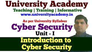 CS1 Cyber Security Tutorial Cyber Attack What is Cyber Secirityneed of CS History of CS [upl. by Relyuhcs]